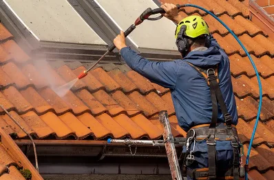 Démoussage et hydrofuge de toiture à Brezons